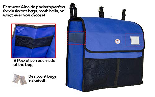 Derby Unique Winter Blanket Storage Bag with 4 Desiccants & Grooming Pockets (Black)