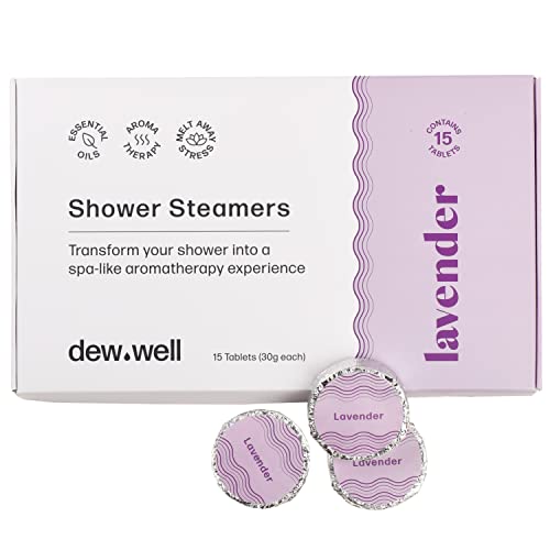 Dew Well Shower Steamers 15 Count Shower Bomb Spa Aromatherapy