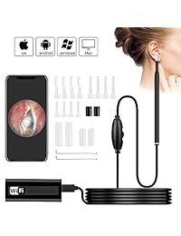 USiFar Wireless Endoscope, 1200P HD Cámara de inspección inalámbrica, IP67 impermeable WiFi Borescope 2MP CMOS Cámara de serpiente para Android y iOS Smartphone, iPhone, Samsung, Tablet