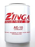 ZA AE-10 - Zinga Spin on Filter 10 Micron 1" - 12 Threads 3.8" Diameter 5.8" Tall