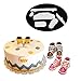 CkeyiN 6pcs Plastic Cute Baby Shoe Shape Fondant Cutting Cake Mold Tools for DIY Birthday Cake Sugar Craft Decorating