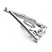Yoursfs Tie Pins Gun Tie Bar Stainless Steel for Mens Gift Necktie Bar Clips Tie Pins