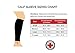 Doctor Developed Copper Calf Compression Sleeve/Shin Support [Single] and Doctor Written Handbook — Guaranteed Relief from Calf Cramps, Shin splints, Varicose Veins, Calf Injury (L)