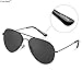 Cool-ShopPremium Classic Metal Frame Full Mirrored Aviator Sunglasses,Aviator Sunglasses (Black)