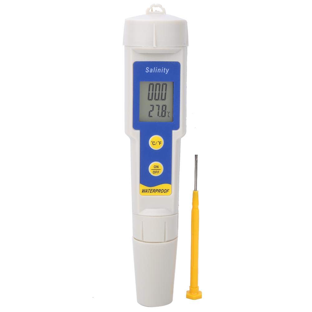 SA1397 Salinity Meter, Portable Digital Salinity Temperature Tester Salinity Measurement Range