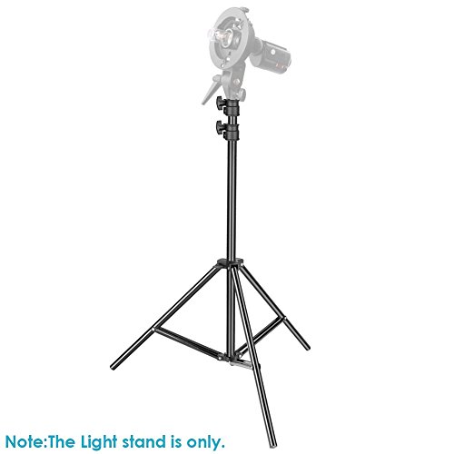 Neewer Fotografie-Lichtstativ, 3-6.6ft/92-200cm verstellbarer stabiler Stativständer für Reflektoren, Softboxen, Lichter, Regenschirme, Tragfähigkeit: 17,6lb/8kg – Bild 4