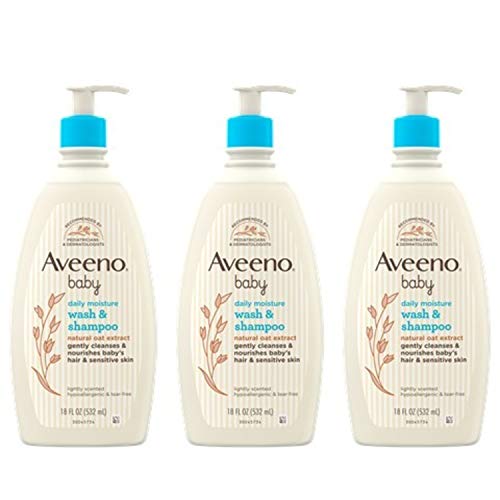 Aveeno Baby, Wash & Shampoo, 8 Fl Oz (885225579995)