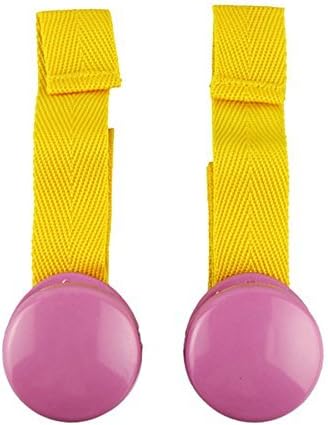 Amigo Global Multipurpose Baby Cart Clip Baby Blanket Smooth Bright Color Anti Kick 2 PCS - Pink