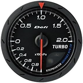 DEFI Advance CR Black 60mm 2 Bar Boost Gauge (Metric)