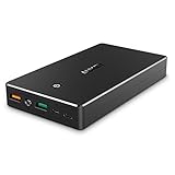 AUKEY 20000mAh Portable Charger with Quick Charge 3.0 Power Bank, Lightning & Micro Input Dual-USB Output Battery Pack Compatible Samsung Note 9 / S9, iPhone and more