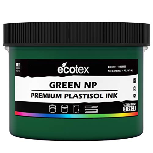Ecotex Primary Ink Color KIT - Plastisol Ink for Screen Printing 6 Colors - 8 Oz Bottles