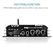 Mini Stereo USB Bluetooth Power Amplifier Tsumbay 2.1 Channel Hi-Fi Audio Amplifier for Home Car Motorcycle Boat Tablet PC Laptops, 2 x 45W & 68W, USB/Bluetooth/TF Card Supported