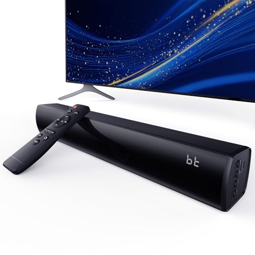 Bluetooth Wireless Surround Sound Bar, Sound Bar Wireless Surround Speakers, HDMI Sounds Bars Smart TV HDMI(ARC) OPT AUX USB 2.0ch 3 Modes Home Theater Sounds System TV/PC/Gaming/Projector, SpaceBlack