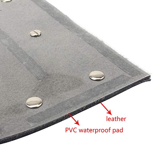 Skull Front Motorcycle Fender Mud Flap Vintage Leather Mudguard Cover For Sportster XL883 Iron 883 Softail Dyna - Thumbnail 5