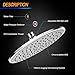WarmSpray Rain Shower Head High Pressure with 9 Inch Thin Chrome Large Coverage Rainfall Spray Shower Relaxation