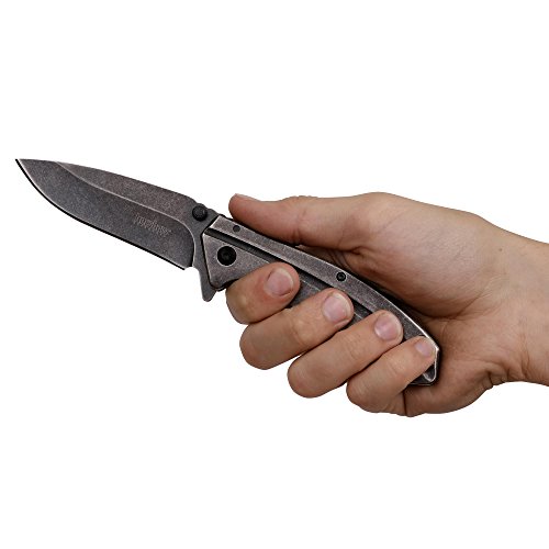 Kershaw Filter Pocket Knife, 3.25" 4Cr14 CorrosionResistant Drop Point