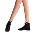 NLeahershoe Lace-up Canvas Dance Shoes Flat Jazz Boots for Practice, Suitable for Both Men and Women