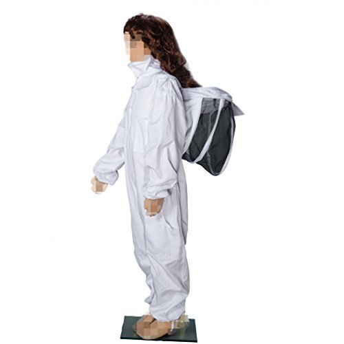 BeeCastle Children's/Kids' Beekeeping Cotton Protective Suit with Fencing Veil for Kids (4.9FT/59INCH)