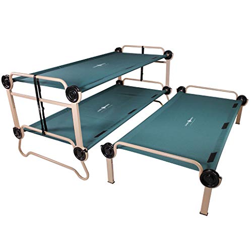 Disc-O-Bed Steel Framed Trundle Cot for XL or 2XL Bunk Systems, Green