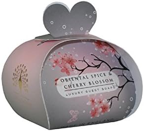 The English Soap Co. 3 Guest Soaps 2.0 oz Oriental Spice & Cherry Blossom