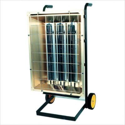 TPI Corporation FHK6243A Portable Electric Infrared Heater, Metal Sheath, Single or Three Phase, 6kW, 240V