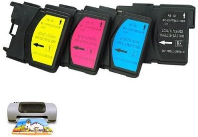 Refillable Multi-Color Ink Cartridge for Brother LC39/LC985 +Worldwide
