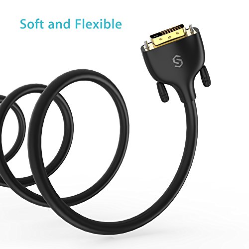 image for DVI to DVI Cable 6.5ft/2m - [High Speed, Ultra-Durable] Syncwire DVI-D