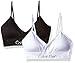Calvin Klein Women's Horizon Seamless 2 Pack Bralette, Black/White, M