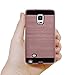 Kmall Note Edge N9150 Case 2in1 Hybrid Heavy Duty ImpactResistant Shock-Absorption Dual Layer Brushed Metal Texture Full-Body Protective Skin Cover Shell for Samsung Galaxy Note Edge SM-N915 Rose Gold