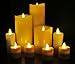 Set of 4 Luminara Rechargeable Tea Light Flameless Candles: 4 White, Unscented Flameless Votive Candles with Decorative Charging Base