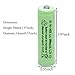 BAOBIAN AA 600mAh 1.2V NiMH Rechargeable Batteries for Solar Light,Solar Lamp,Garden Lights Green(8 PCS)