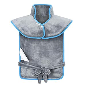 Manta Electrica Espalda y Cuello, Almohadilla Eléctrica Cervical 120W de 45-65°C Calentar Rápido