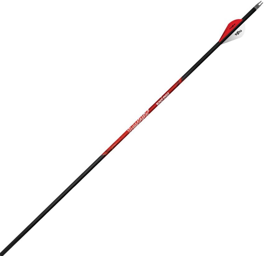 Black Eagle Rampage Fletched Arrows - 6-Pack-300 Spine-.001 +/-