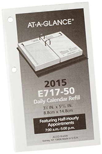 AT A GLANCE Daily Desk Calendar Refill 2015 3 5 X 6 Inch Page Size AT A GLANCE Daily Desk Calendar Refill 2015 3 5 X 6 Inch Page Size