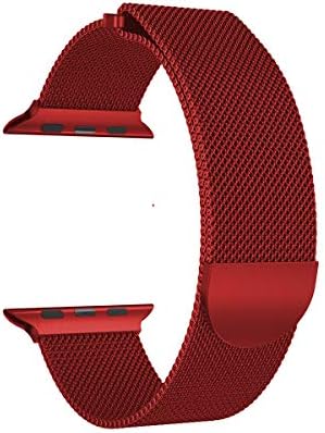 iTerk Compatible Stainless Steel Band for Apple Watch Mesh Milanese Loop Strap Bracelet for iWatch Series 4 Series 1 2 Series 3 with Magnetic Closure Clasp 38mm 40mm 42mm 44mm