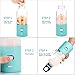 Portable Juicer Blender, XBrands Mini Travel Blender,USB Rechargeable Juicer Cup,Household Fruit Mixer,Six Blades Personal Size Mixing Machine, Small Size Easy to Carry - for Crush Ice Cubes,Fruit Smoothies