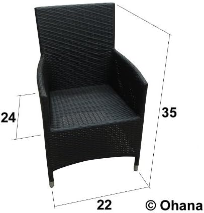 Amazon Com Genuine Ohana Outdoor Patio Wicker Furniture 7pc All Weather Dining Set With Free Patio Cover Garden Outdoor