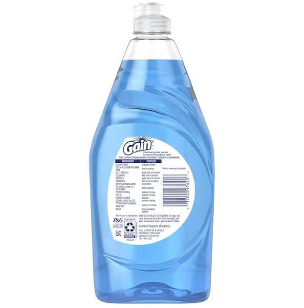 GAIN ULTRA BLEACH ALTERNATIVE DISHWASHING LIQUID DISH SOAP, HONEY BERRY HULA, 21.6 FL OZ