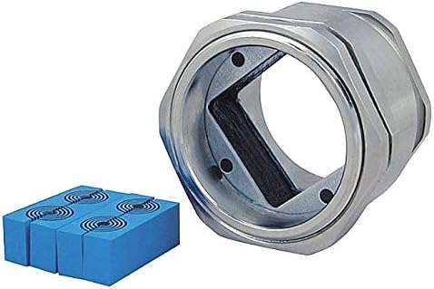 Roxtec Gland 4-Hole Polyamide Cable Gland, Dia. Range: 0.13" to 0.65" - RG M63/4