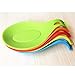 OUZIFISH Kitchen Silicone Spoon Rest Heat Resistant Insulation Mat 4 pcs/set Colorful
