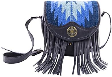 Fringed Handmade Leather Signature Each Blue Pattern is Unique Discover Yours Today