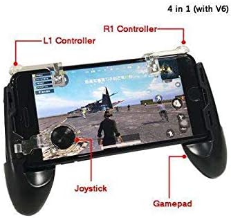 PIE ENTERPRISES Mobile Game Controller [Upgraded Version 2018 Gen],Sensitive Fire Shooting and Aim Gaming Trigger Buttons for PUBG Mobile Android & iOS Smartphone
