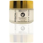 Kashia Beauty Keratin Hair Repair Mask 3.5 oz – Deep Conditioning Treatment with Jojoba Oil, Silk & Collagen – Restores Damaged, Chemically Treated Hair – Anti-Frizz & Hydrating Repair Cream