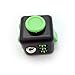 Maggift Fidget Cube Dice toy Stress Cube relieve Anxiety (Black-green)