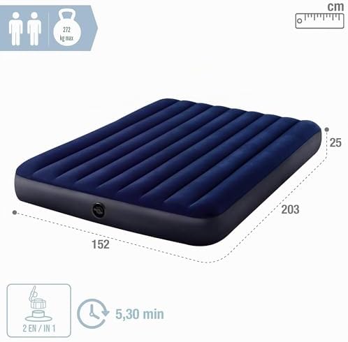 matelas gonflable, 64759, coloré, 203 x 152 x 25 cm