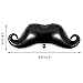 Gejoy 8 Pieces Moustache Black Balloons Large Beard Balloons Moustache Foil Balloons for Wedding Birthday Baby Shower Graduation Party Decoration Supplies 40 Inches