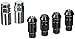 Muteki 32902B Black 12mm x 1.5mm SR48 Open End Locking Lug Nut Set