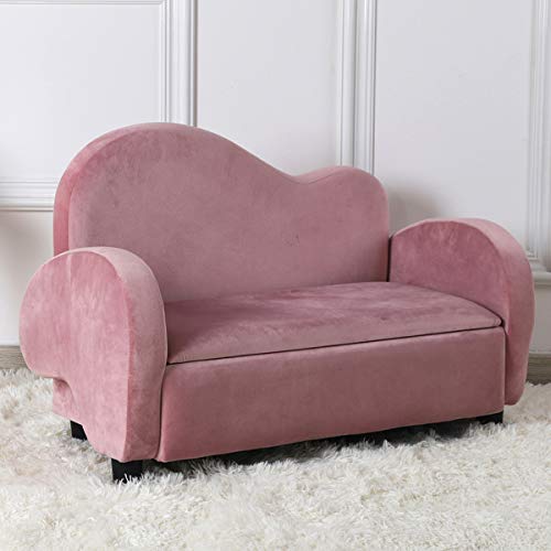Kid Sofa Couch,2Seater Kid Upholstered Chair with Storage,with Luxury