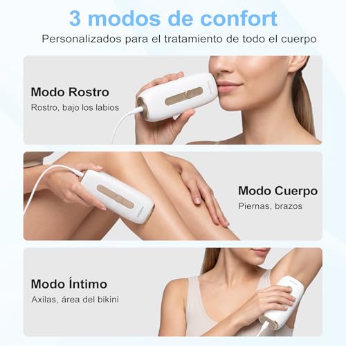 AraSyleon Sapphire Cooling IPL Epilator For Men And Women | Large Light Window, 5 Energy Levels, Includes Protective Glasses, Razor and Storage Bag