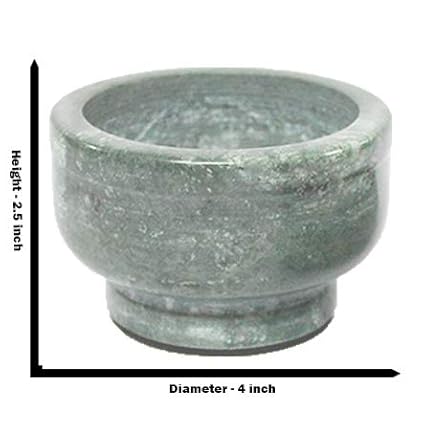 IKARUS Marble Mortar and Pestle Set, Green